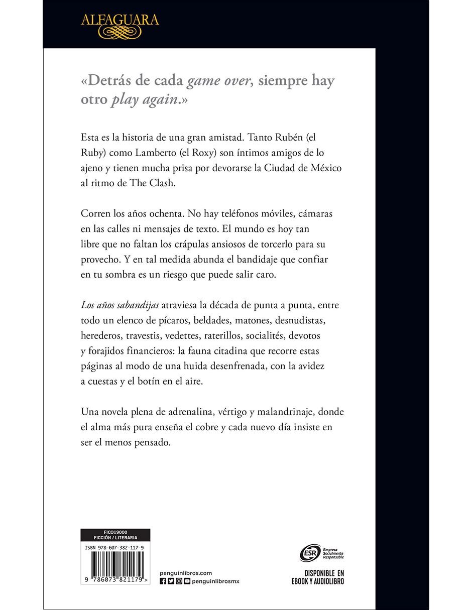 Libro Los años sabandijas de Xavier Velasco 2