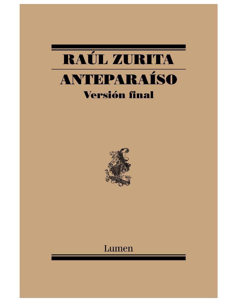 Libro Anteparaíso de Raúl Zurita Libro Anteparaíso de Raúl Zurita