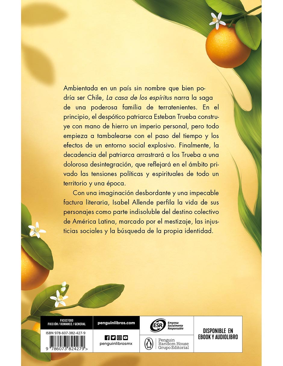 Libro La casa de los espíritus de Isabel Allende