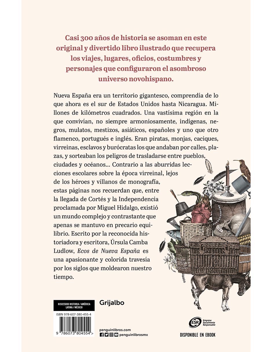 Libro Ecos de nueva españa de Úrsula Camba Ludlow