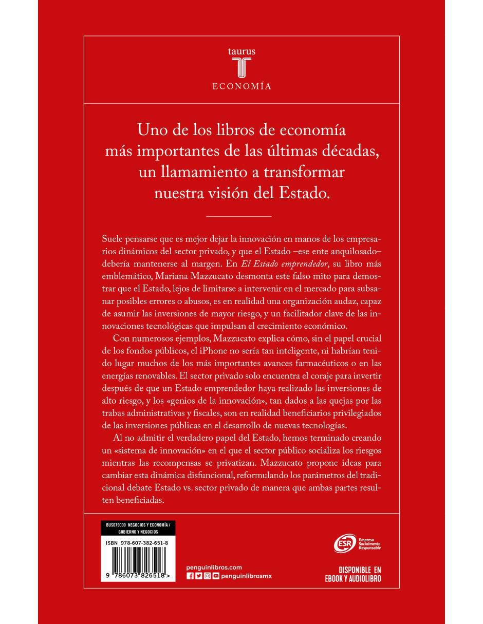 Libro El estado emprendedor de Mazzucato, Mariana 2