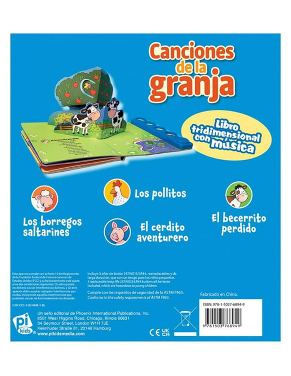 Libro Canciones de la granja de Phoenix International Publications