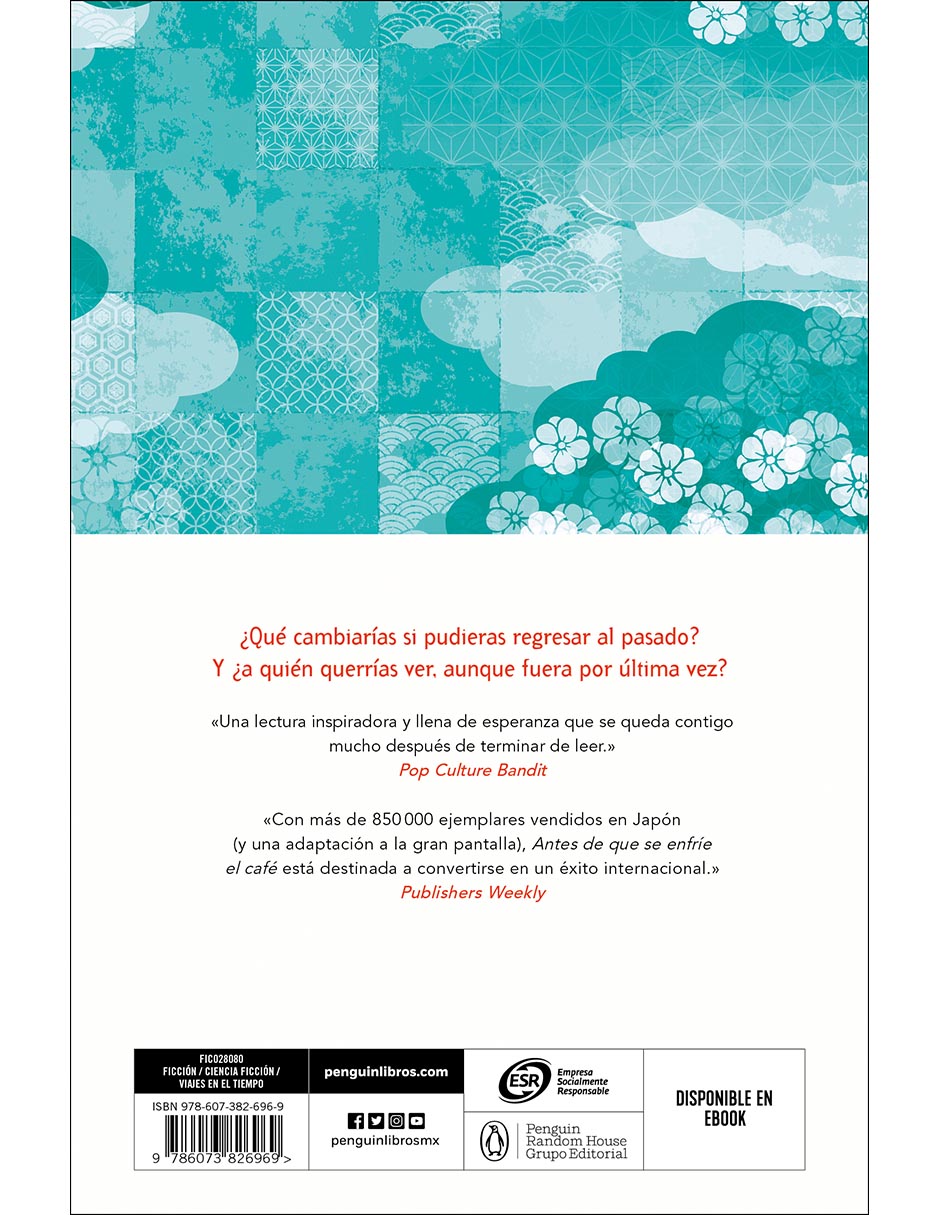 Libro Antes de que se enfrié el café de Toshikazu Kawaguchi