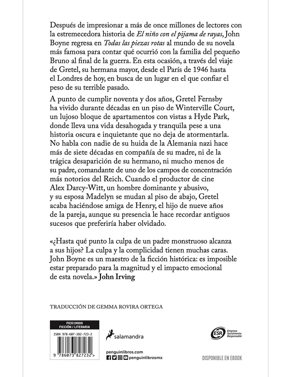 Libro Todas las piezas rotas de John Boyne 3