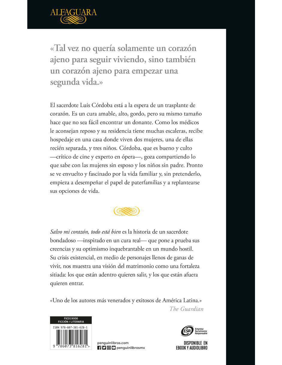 Libro Salvo mi corazón, todo está bien héctor abad faciolince de Héctor Abad Faciolince 2