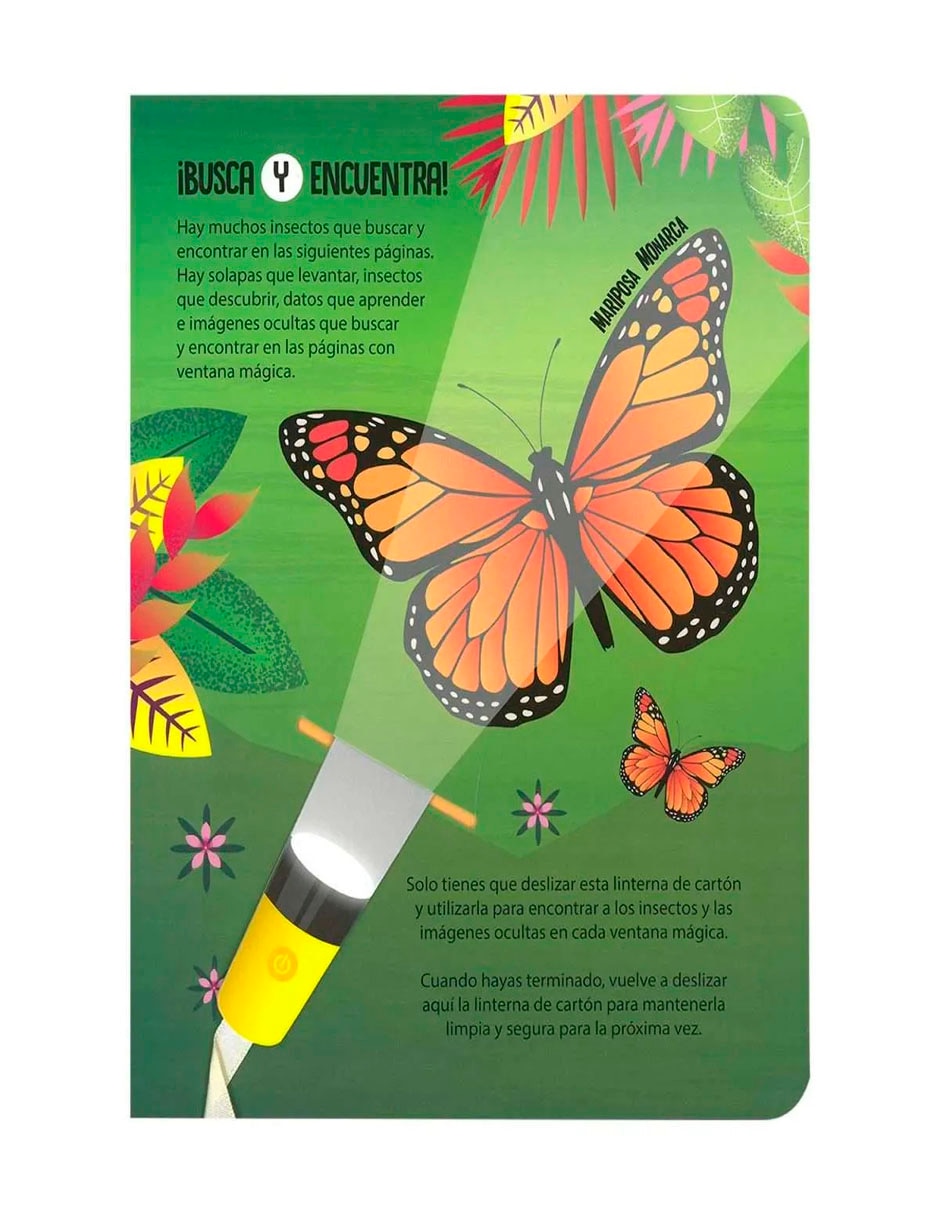 Libro Busca y encuentra linterna - insectos de Lexus Editores