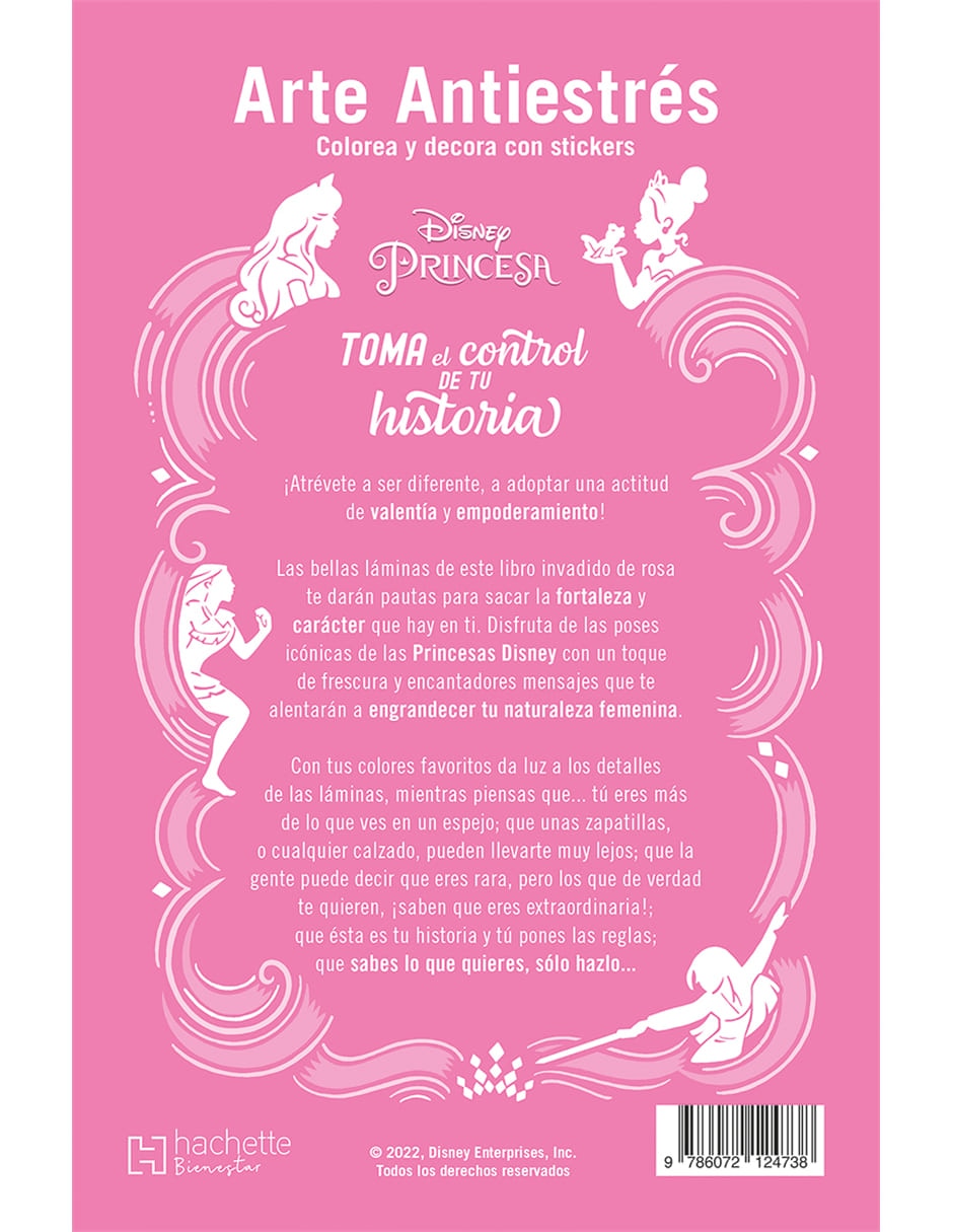 Libro Princesas anti estrés con stickers toma el control de tu historia de Ediciones Larousse