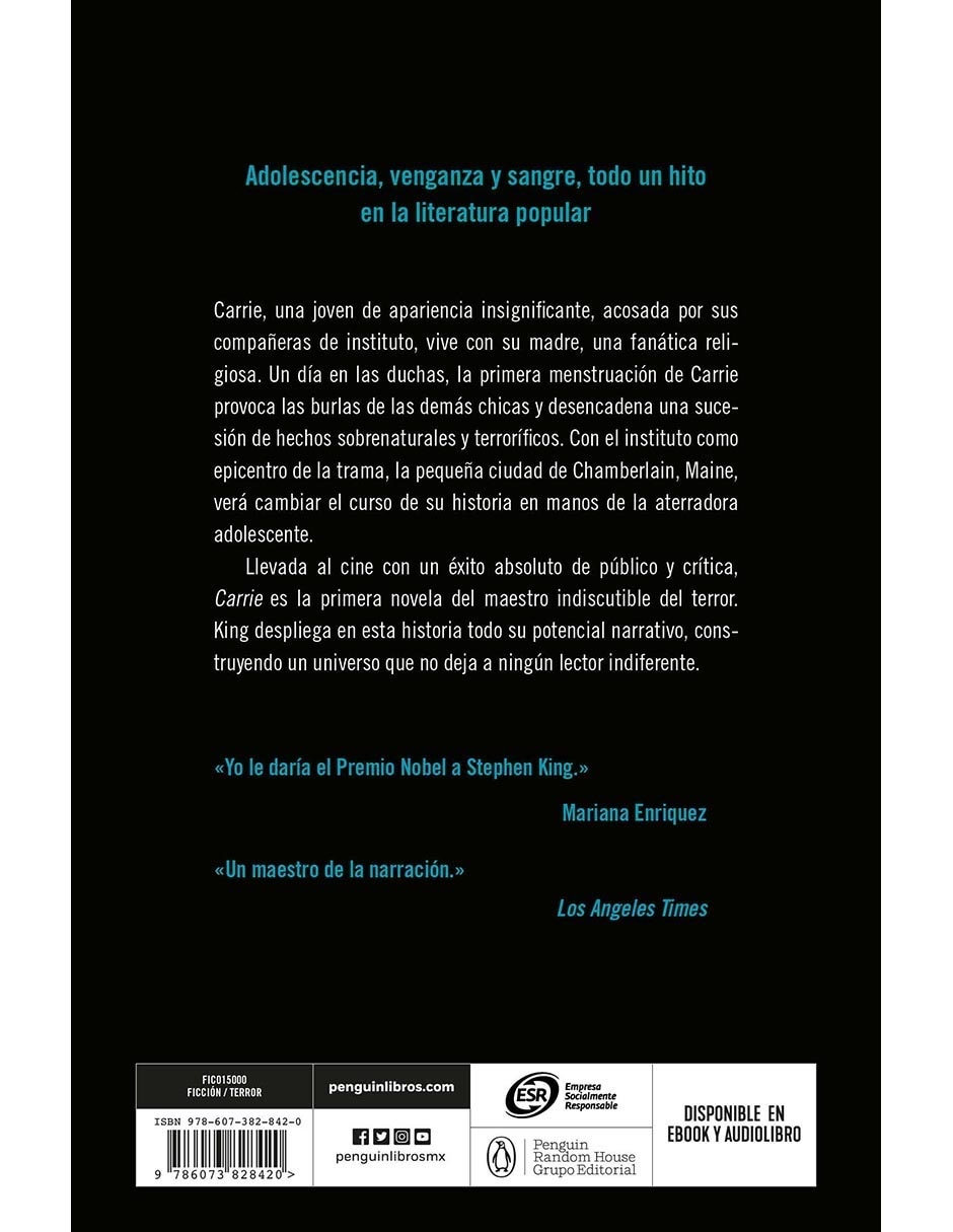 Libro Carrie de Stephen king 3