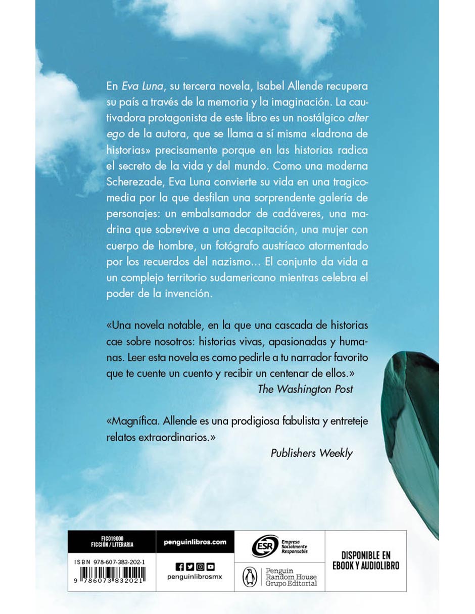 Libro Eva Luna de Isabel Allende 3