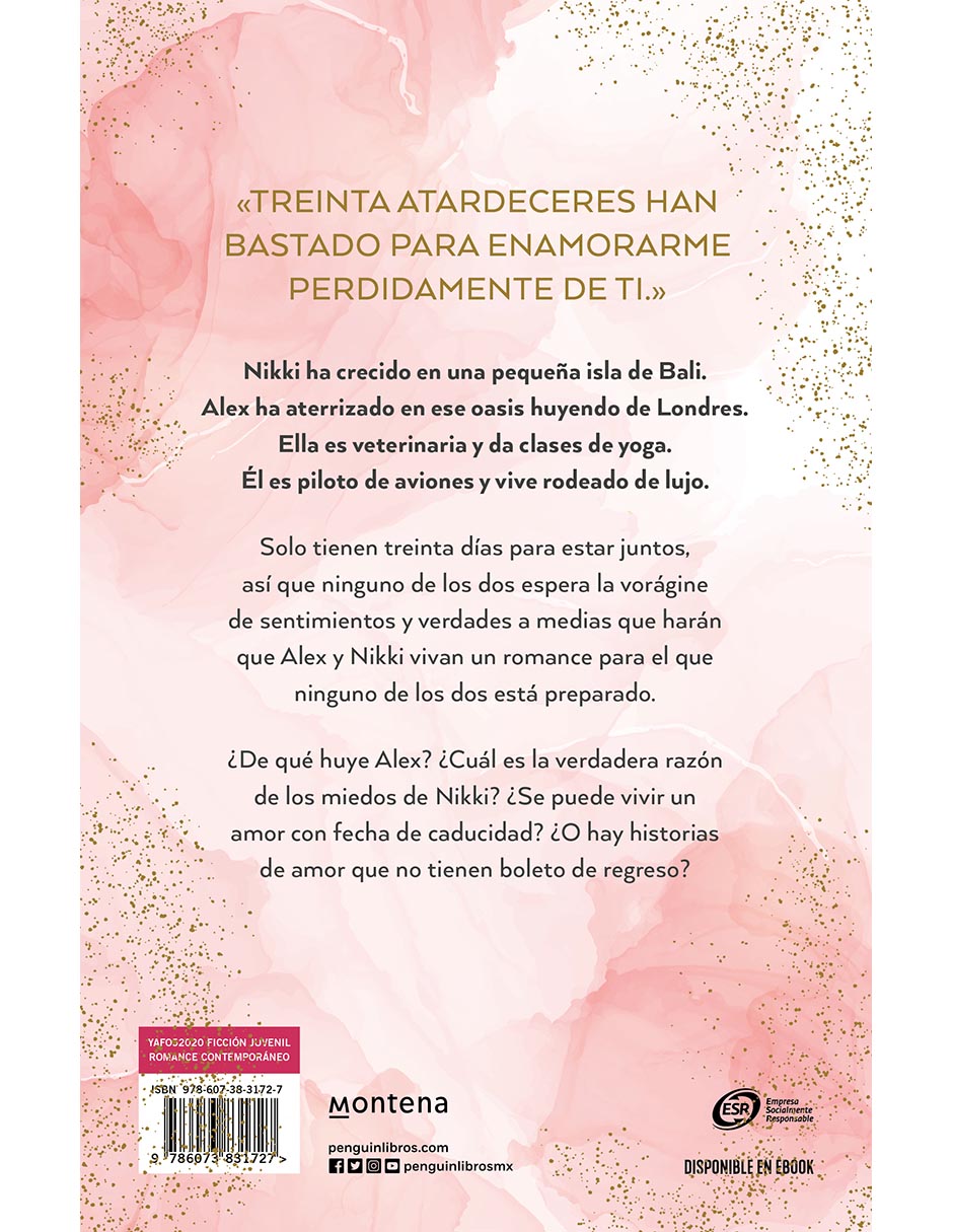 Libro 30 sunsets para enamorarte de Mercedes Ron 3