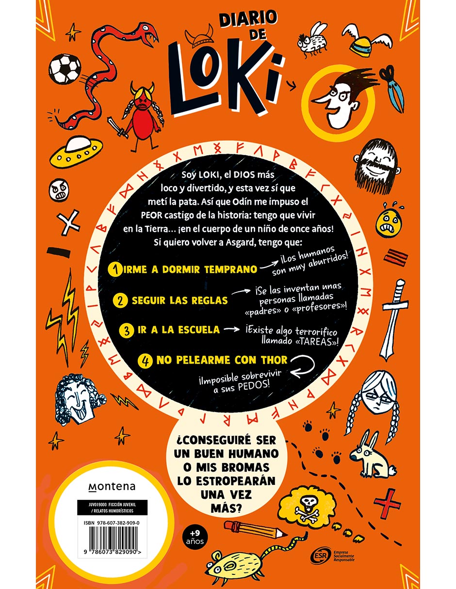Libro Diario de Loki 1 de Louie Stowell