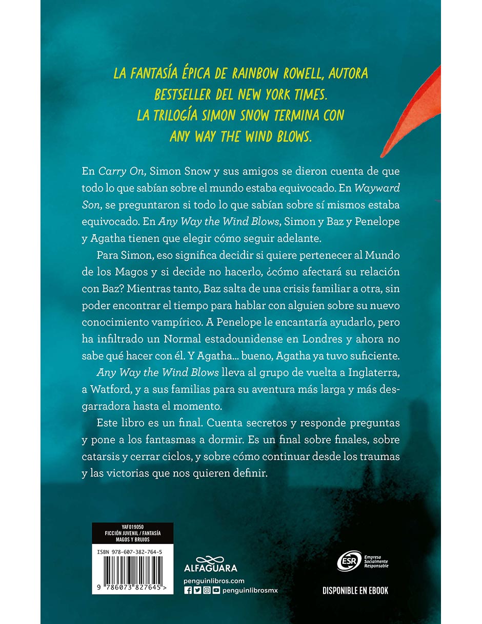 Libro Any way the wind blows simon snow 3 de Rainbow Rowell 3