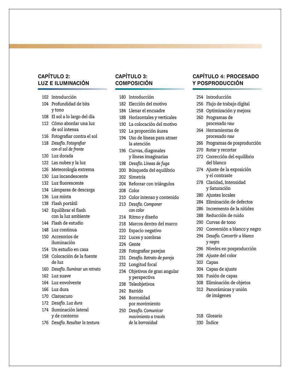 Libro Todo lo que necesita saber para tomar Fotografías Perfectas