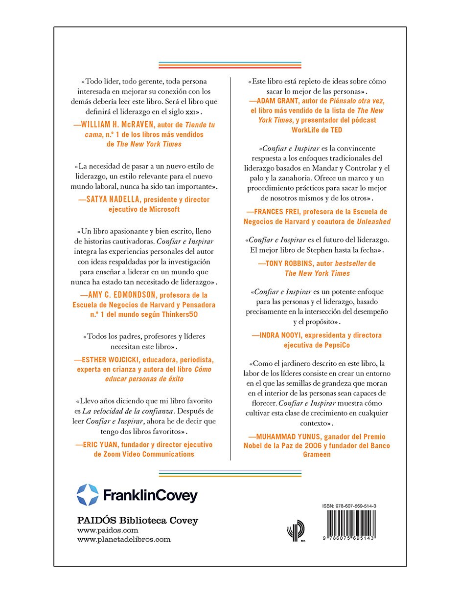 Libro Confiar e Inspirar de Stephen M. R. Covey 2