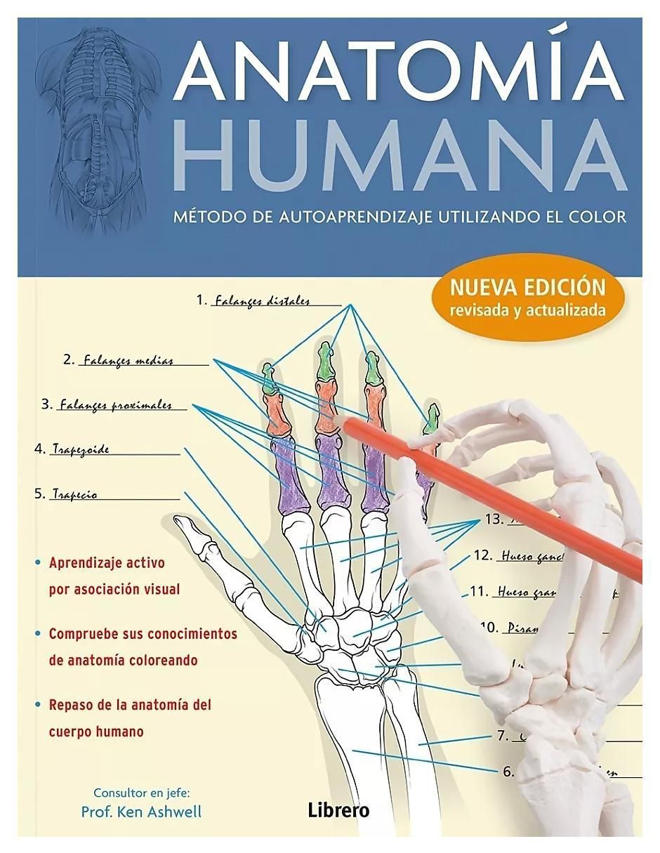 Libro Anatomía humana: Método de autoaprendizaje utilizando color de Kurt H. Albertine 1