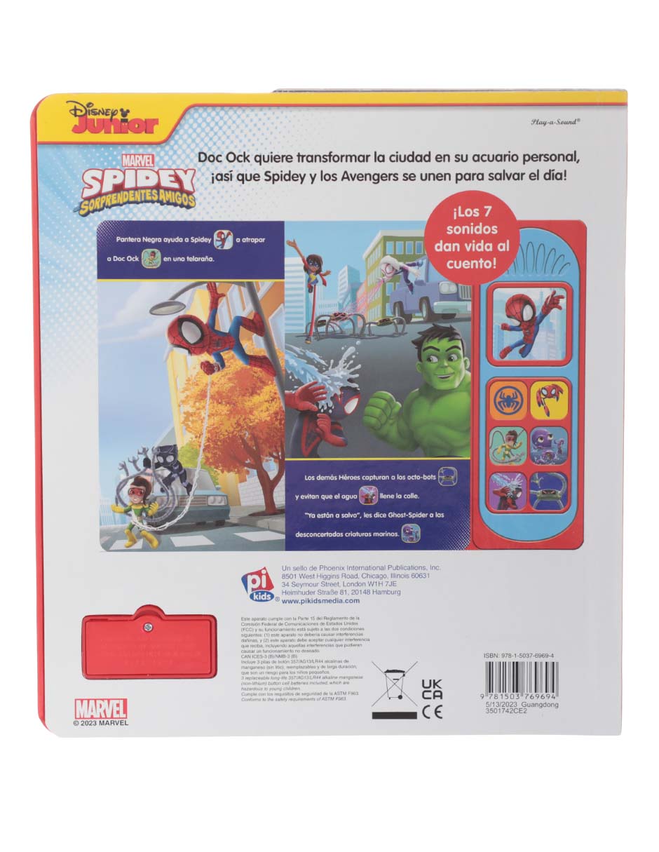 Libro ¡Spidey al agua! de PI Kids