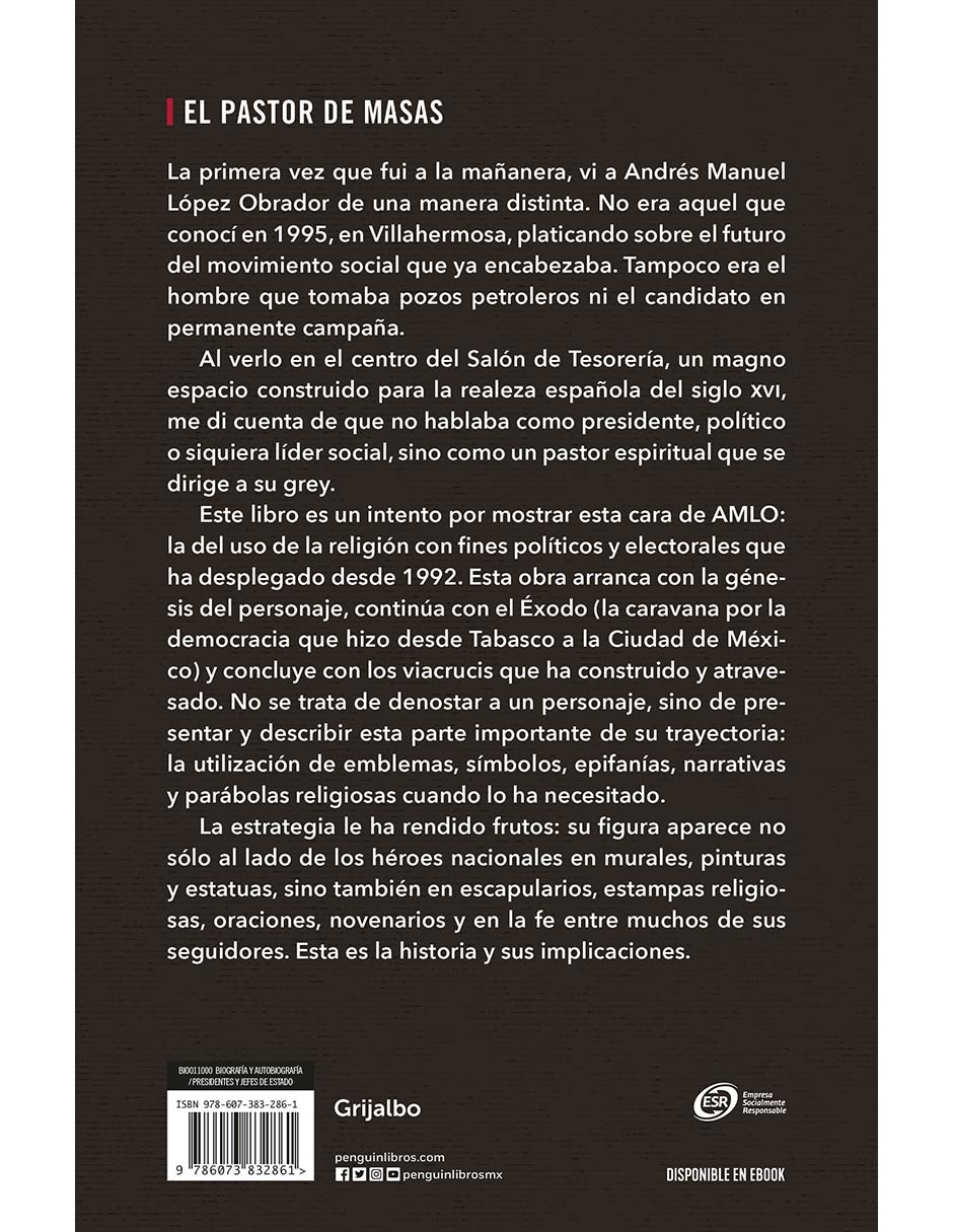 Libro El Pastor de Masas de José Gil Olmos 2