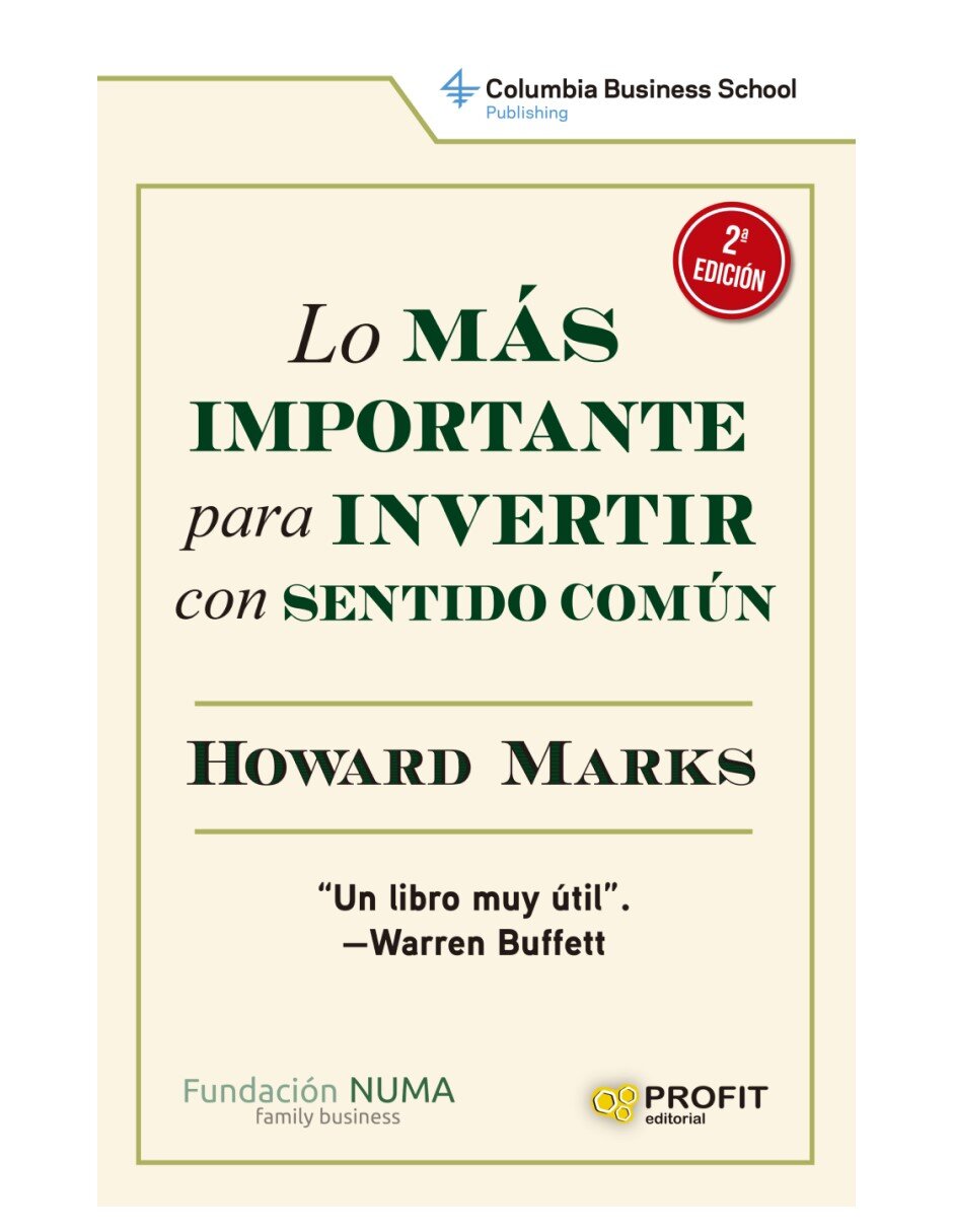 Libro Lo más importante para invertir con sentido común de Howard Marks
