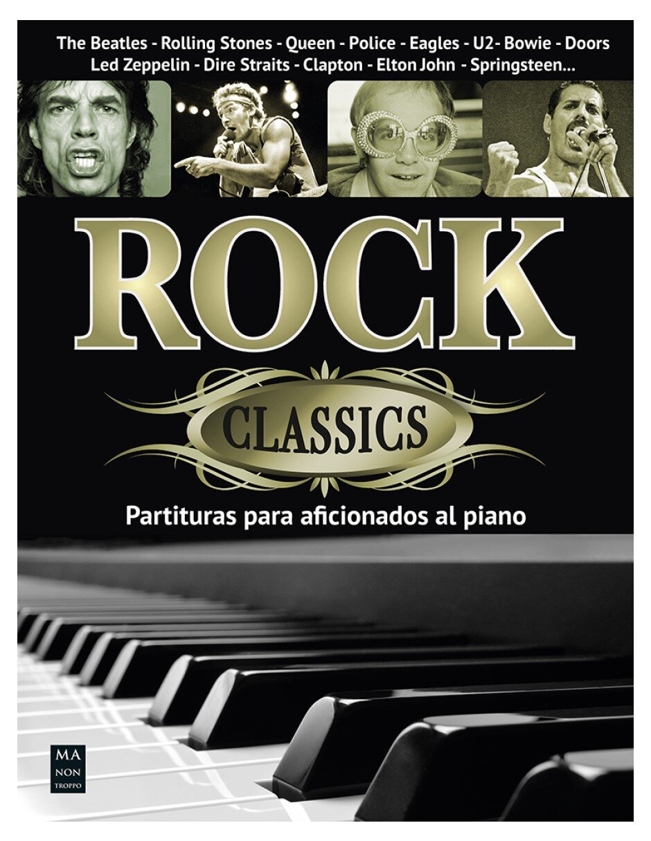 Libro Rock Classics. Partituras para aficionados al piano de Miguel Ángel Fernández Pérez