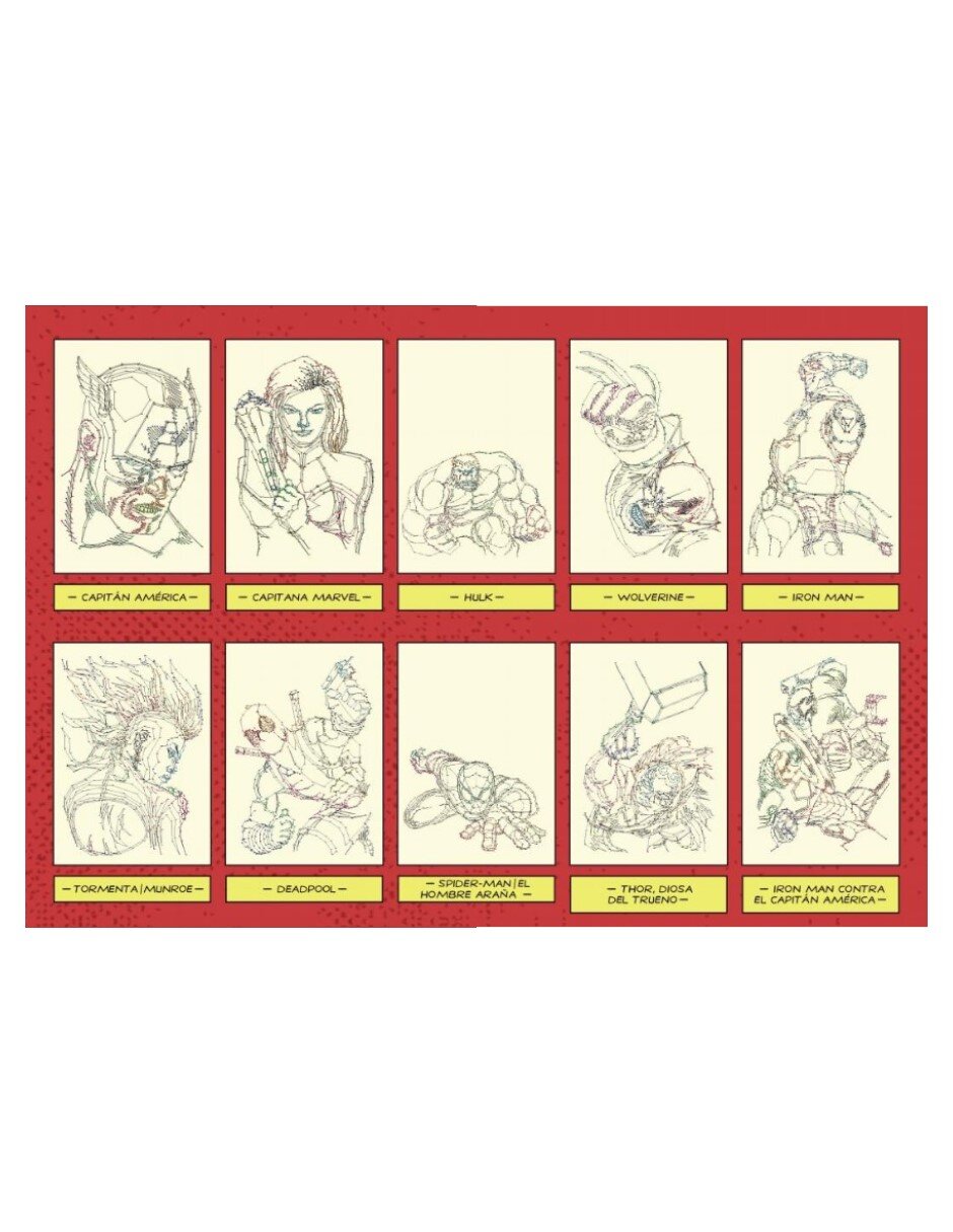 Libro El fantástico libro de los 1000 puntos Marvel de Tomas Pavitte 3