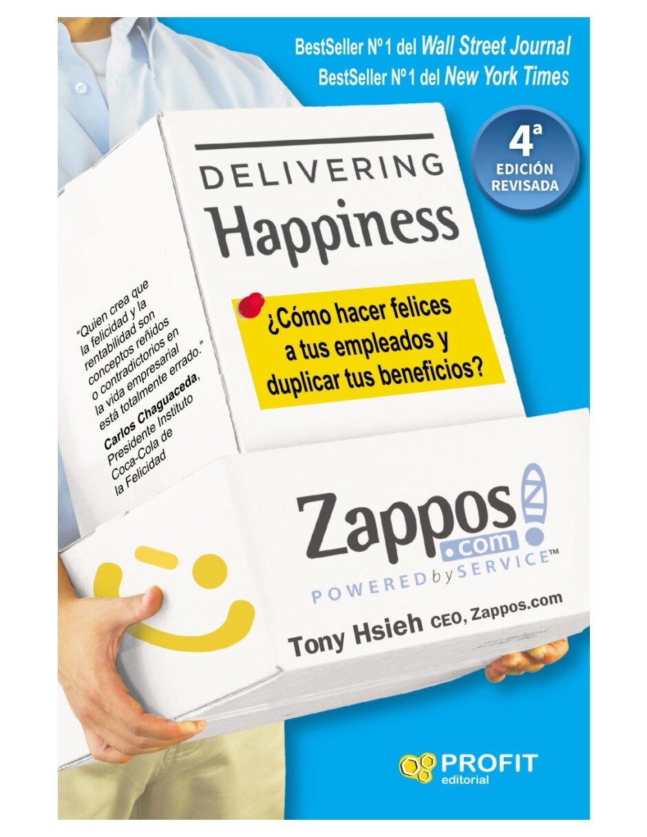 Libro Delivering Happiness. Cómo hacer felices a tus empleados y duplicar tus Beneficios de Tony Hsieh Libro Delivering Happiness. Cómo hacer felices a tus empleados y duplicar tus Beneficios de Tony Hsieh