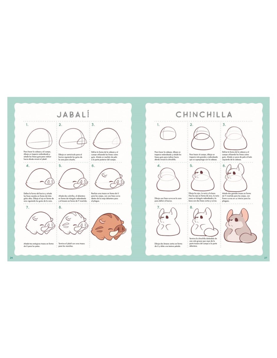 Libro Dibujar animales Chibi. Aprende a dibujar de Phoebe Im