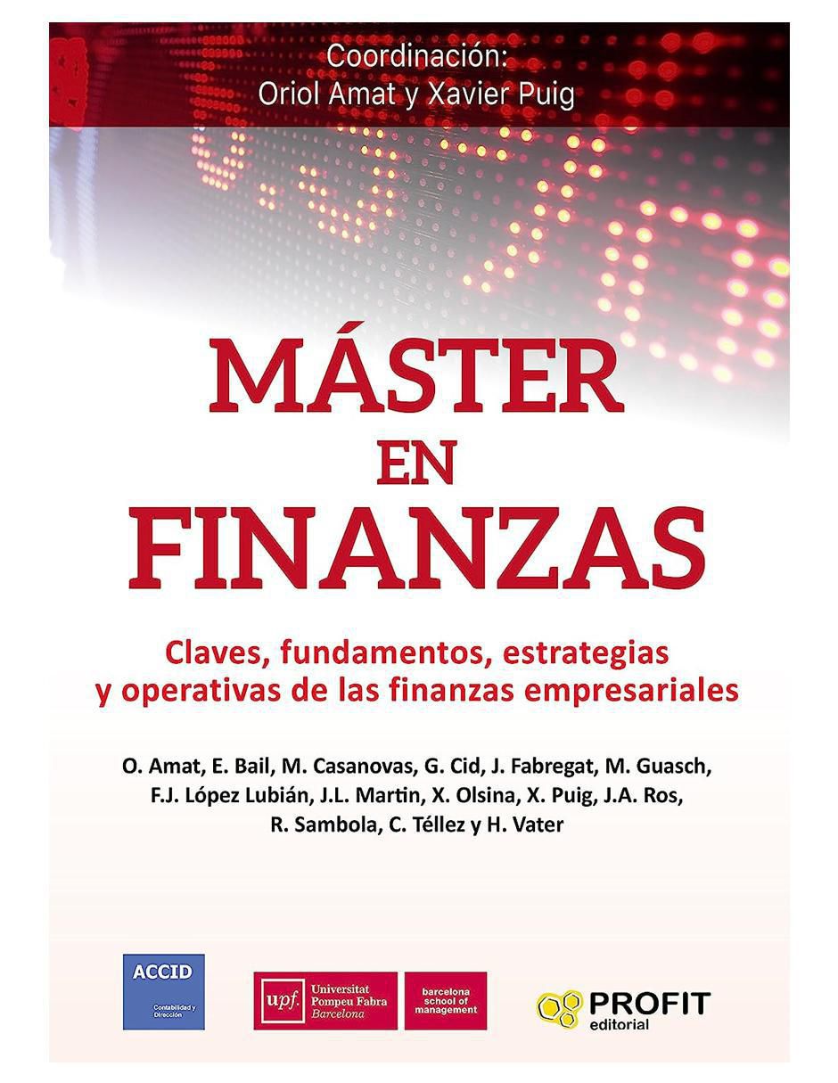 Libro Master en finanzas de Amat y puig