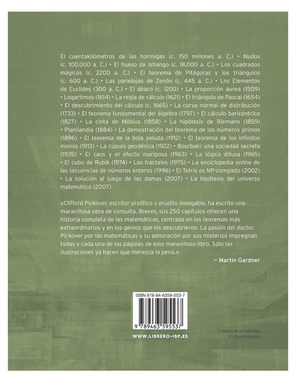 El libro de las matemáticas de Clifford A. Pickover