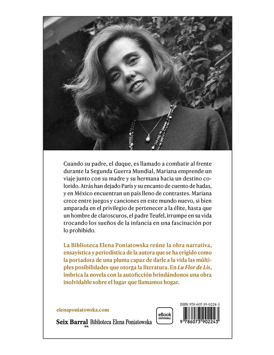 Libro La flor de lis de Elena Poniatowska