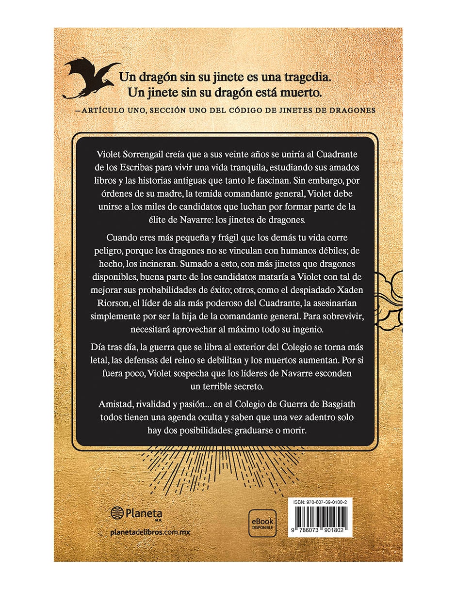Libro Alas de sangre de Rebecca Yarros