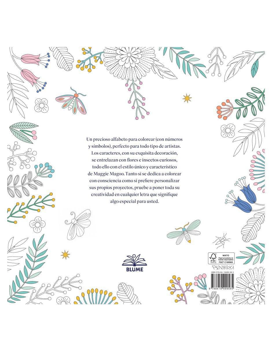 Libro Letras Creativas para Colorear de Carole Fenwick
