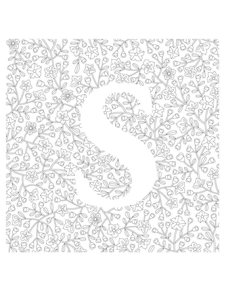 Libro Letras Creativas para Colorear de Carole Fenwick