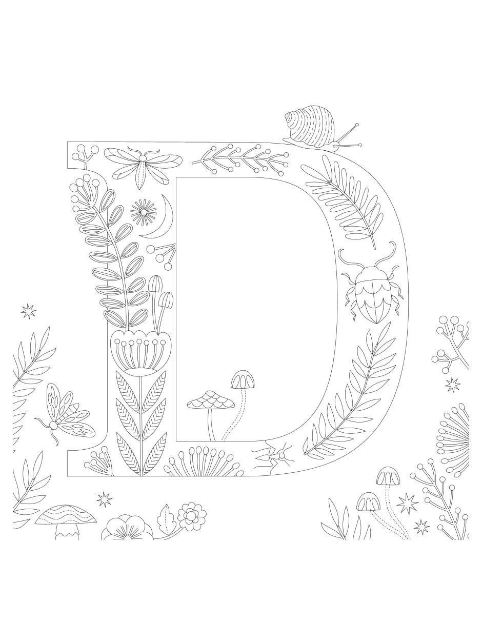 Libro Letras Creativas para Colorear de Carole Fenwick