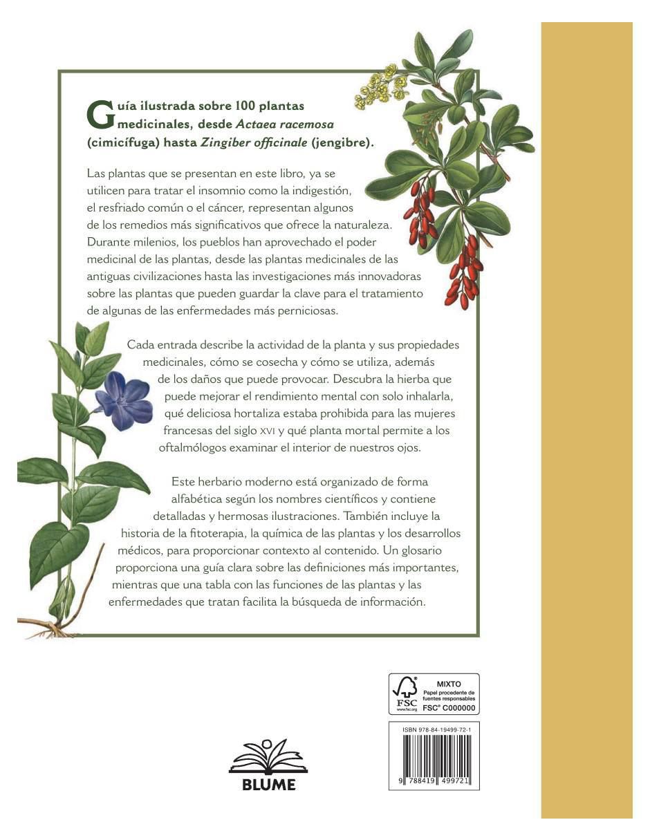 Libro Botanicum Medicinale: Guía ilustrada de Plantas Medicinales de Catherine Whitiock