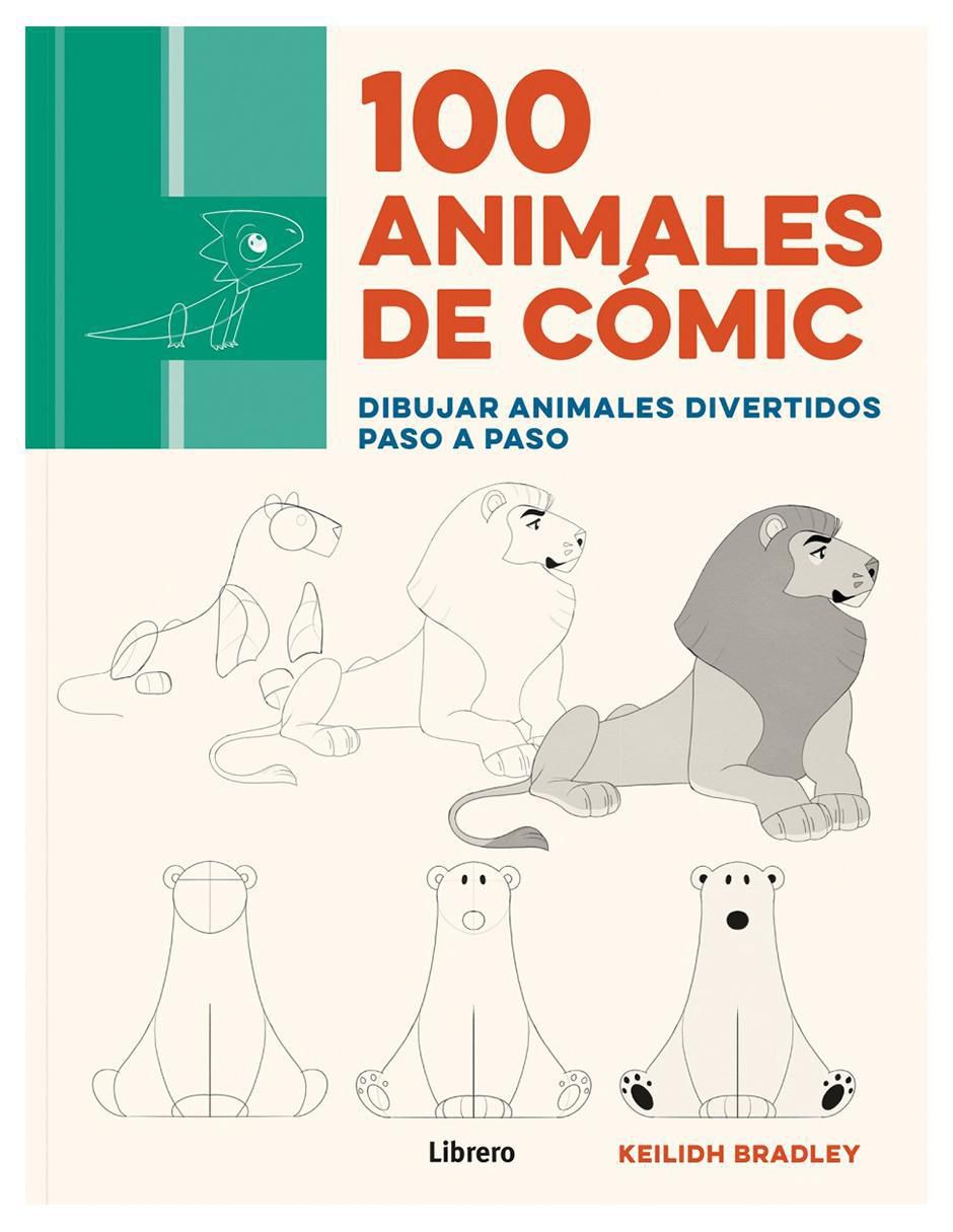 Libro 100 Animales de Cómic. Dibujo paso a paso de Keilidh Bradley