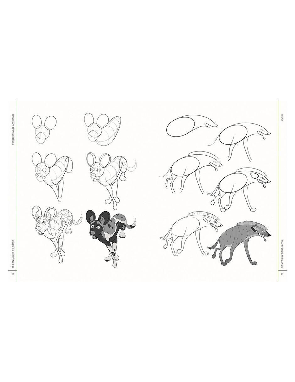 Libro 100 Animales de Cómic. Dibujo paso a paso de Keilidh Bradley 3