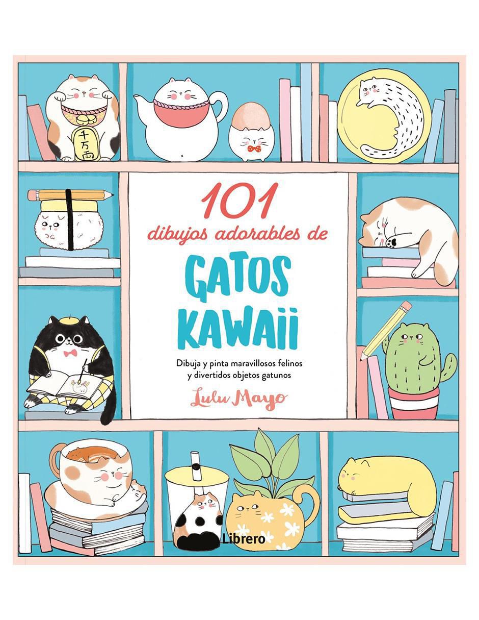 Libro 101 Dibujos Adorables de Gatos Kawaii de Lulu Mayo