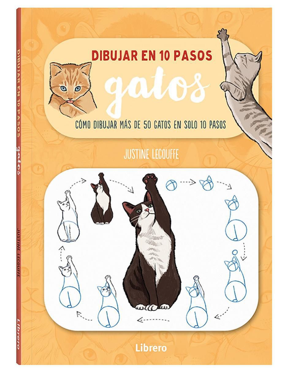 Libro Dibujar en 10 Pasos Gatos 2