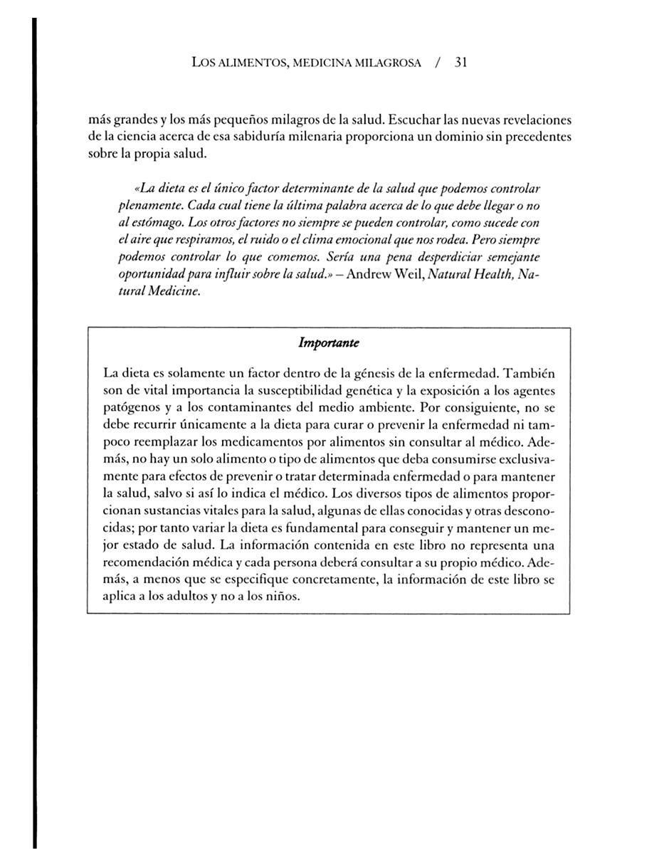 Libro Los alimentos. Medicina milagrosa de Jean Carper