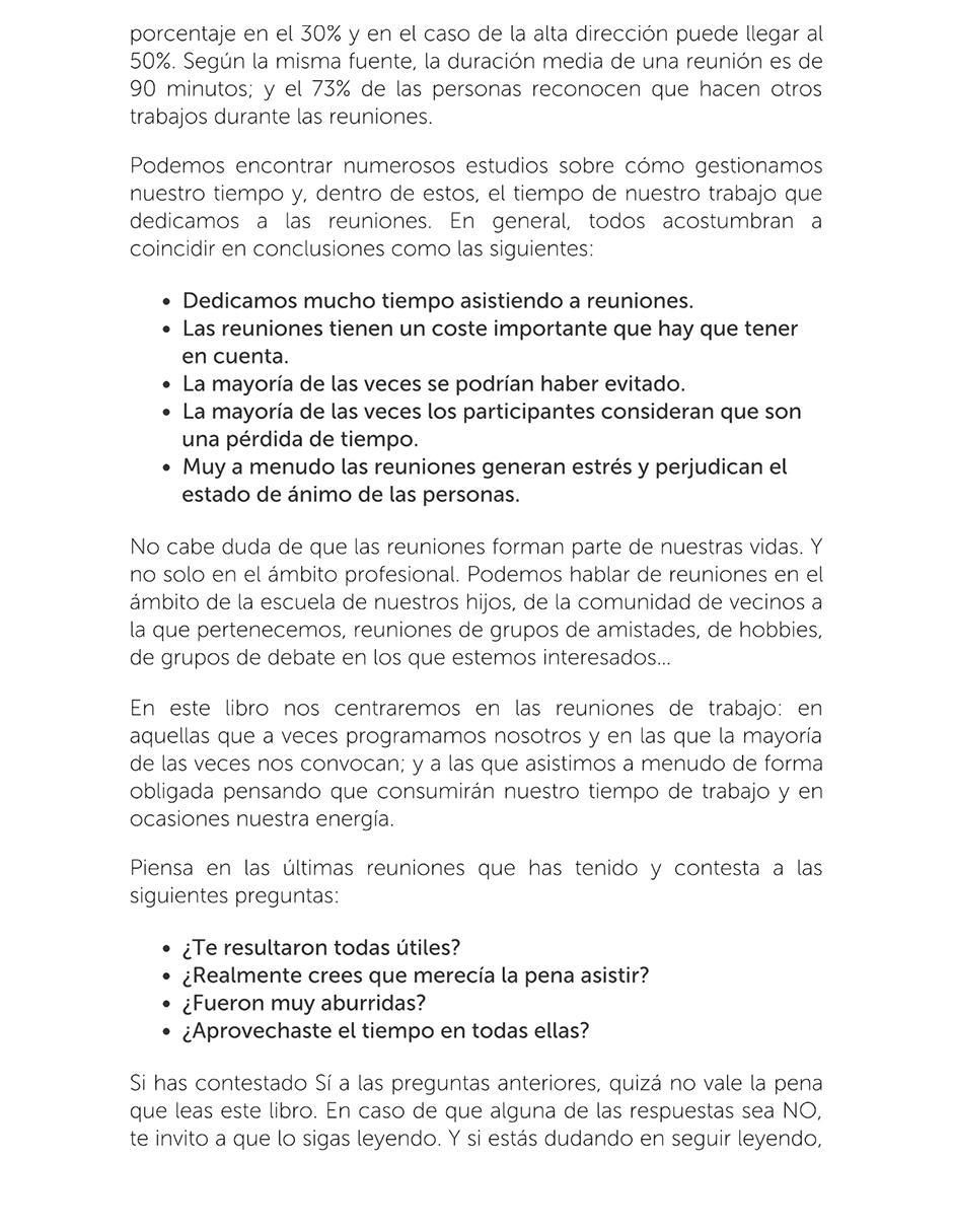 Libro Reuniones de 30 minutos de Pilar Lloret