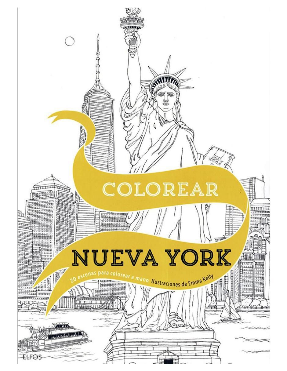 Libro Colorear Nueva York de Emma Kelly Libro Colorear Nueva York de Emma Kelly