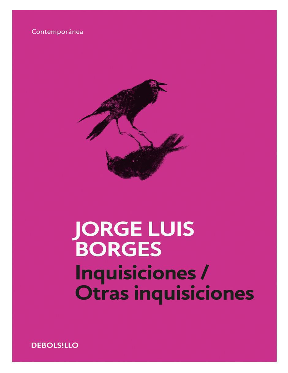 Libro Inquisiciones/otras inquisiciones de Jorge Luis Borges