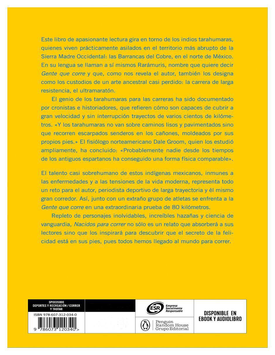 Libro Nacidos para Correr de Christopher McDougall