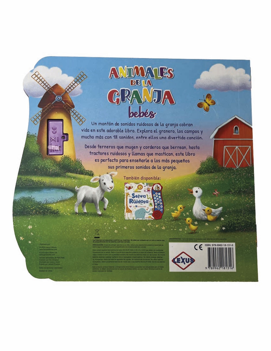 Libro Animales de la granja 18s de Lexus