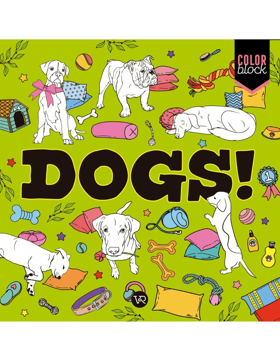 Libro Color block dogs de Carolina Marando