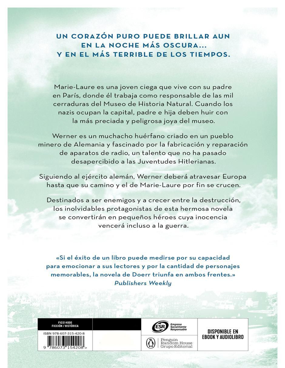 Libro La Luz Que No Puedes Ver de Anthony Doerr