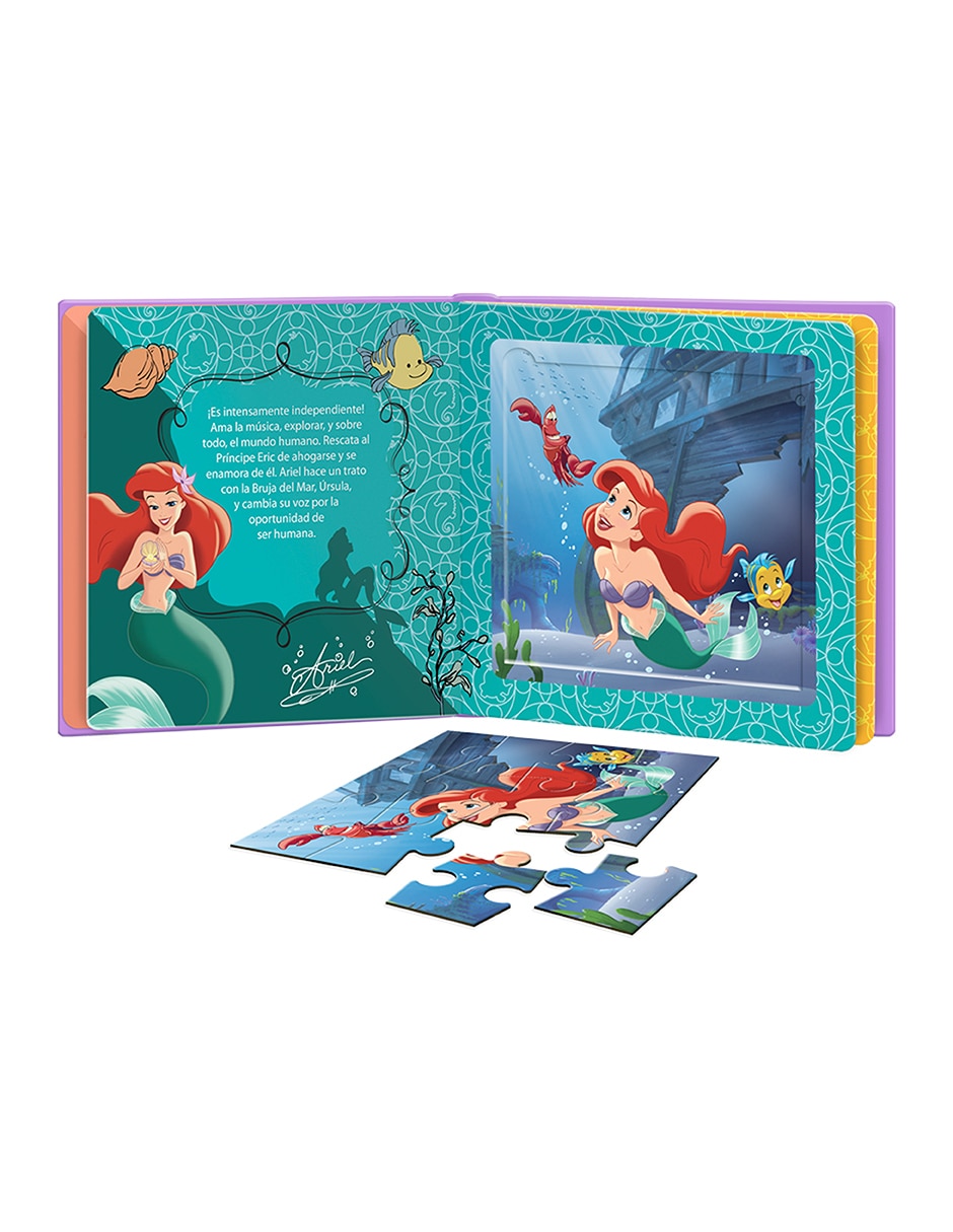 Libro con rompecabezas princesas de 3