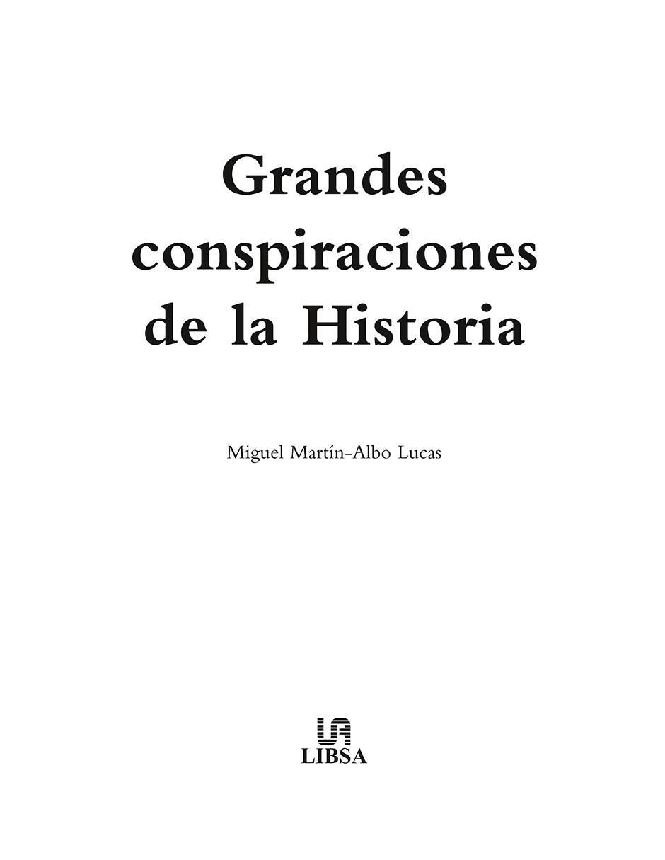 Libro Grandes Conspiraciones De La Historia de 2