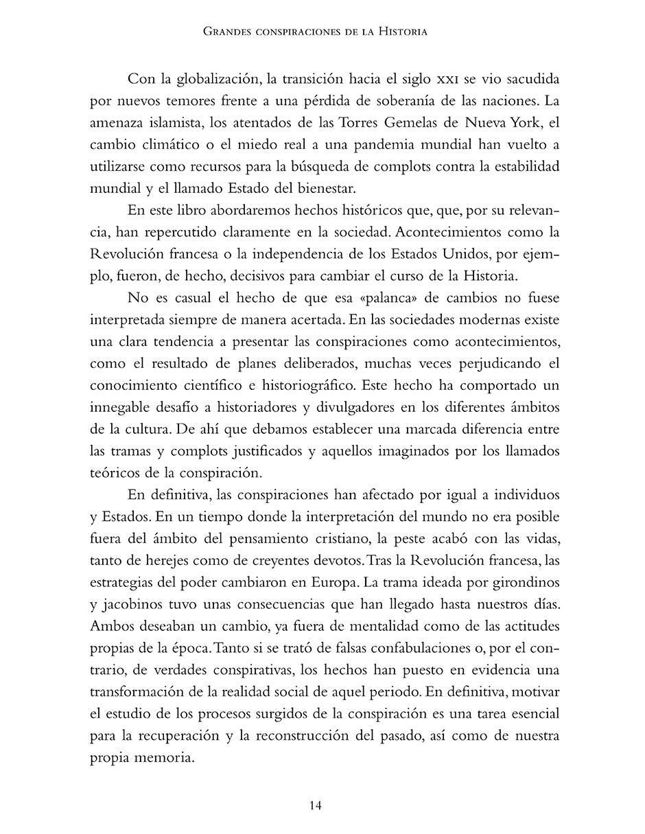 Libro Grandes Conspiraciones De La Historia de 9