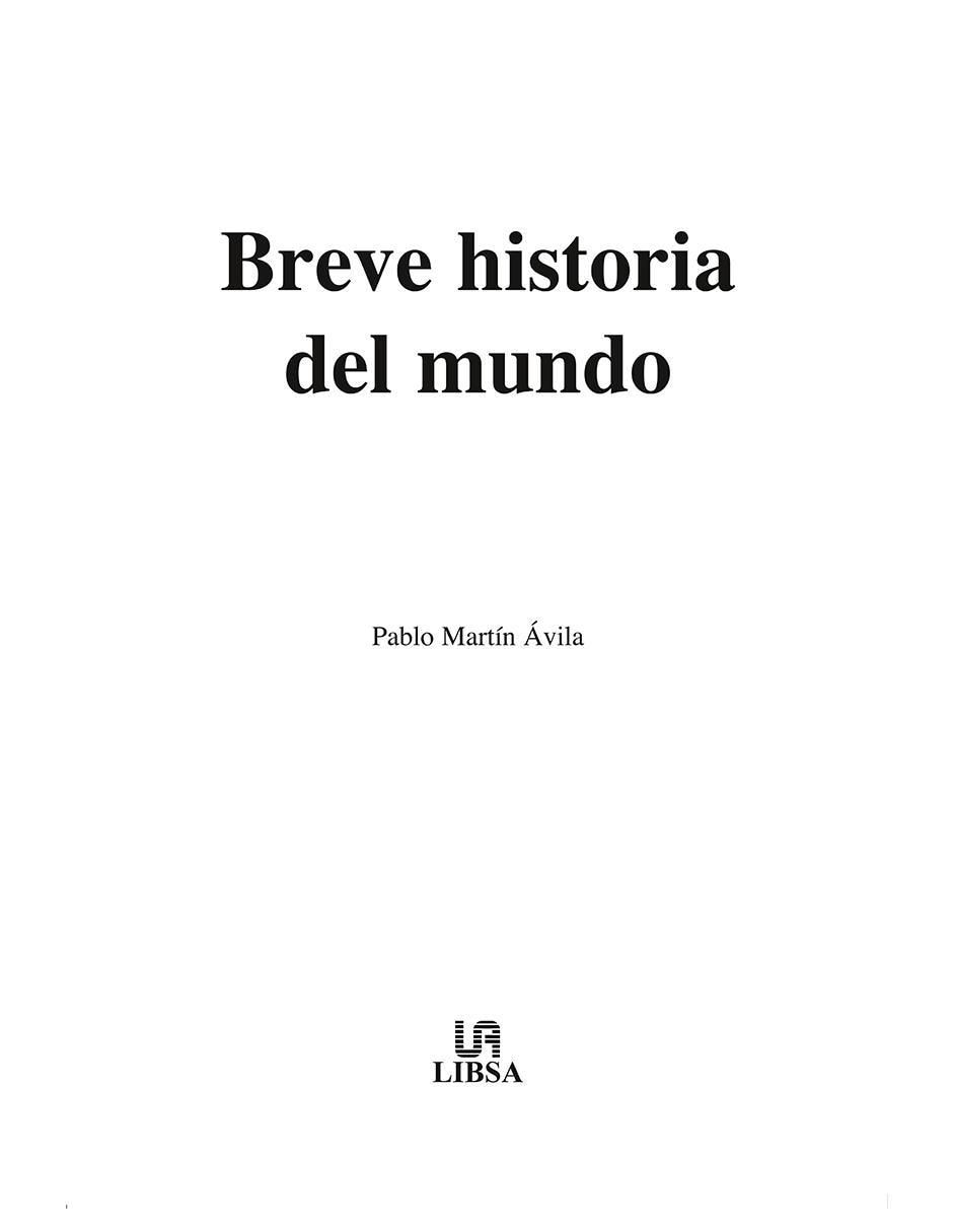 Libro Breve Historia Del Mundo de Pablo Martín Ávila 8